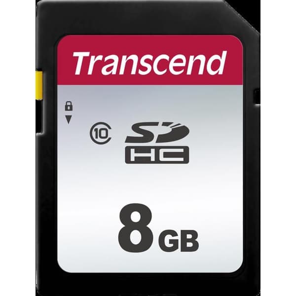 Flash-minneskort - TRANSCEND - 300S - 8 GB - Klass 10 - Upp till 95 MB/s