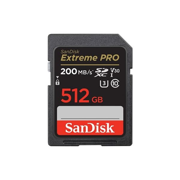 SD-minneskort - Sandisk - Extreme Pro - 512Go - 200MB/s - UHS-I V30