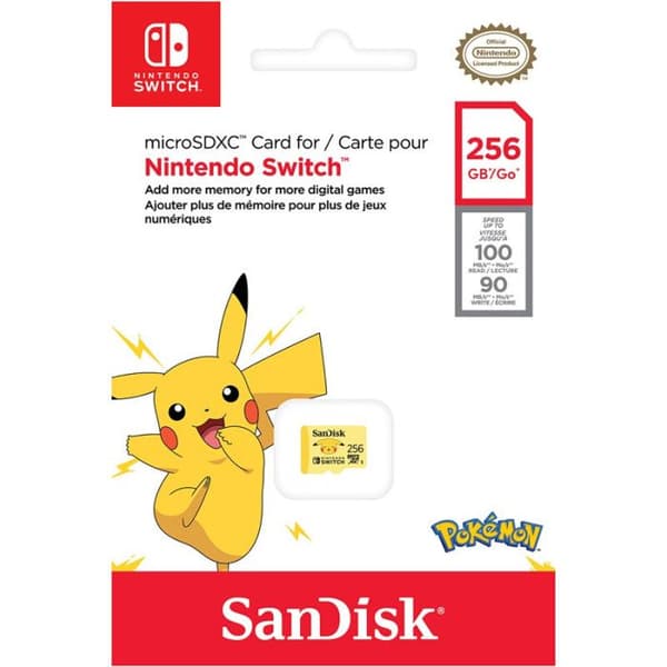 Minneskort microSDXC - SanDisk - 64 Go - UHS-I - Kompatibel med Nintendo Switch - 100 Mo/s
