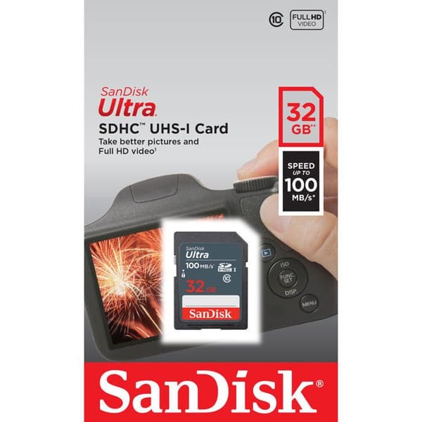 Flashminneskort - SANDISK - - 32GB - - (SDSDUNR-032G-GN3IN)