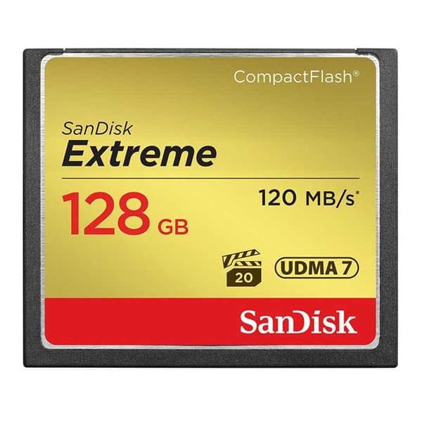 Flashminneskort - SANDISK - Extreme Cf120Mb/S 85Mb/S 128Gb