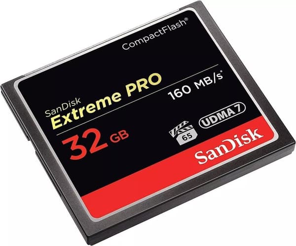 SanDisk Extreme Pro 32 GB 160 MB/s CompactFlash-minneskort - svart/guld/rött