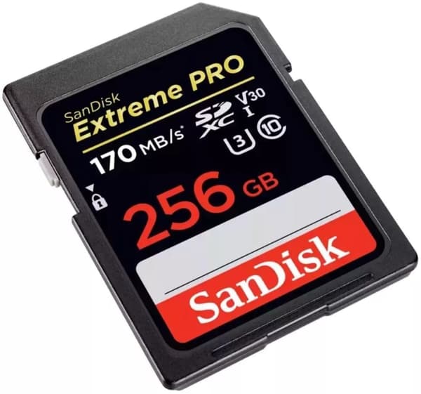 SanDisk Extreme PRO 128GB SDXC hukommelseskort op til 170MB/s UHS-1 klasse 10, U3, V30
