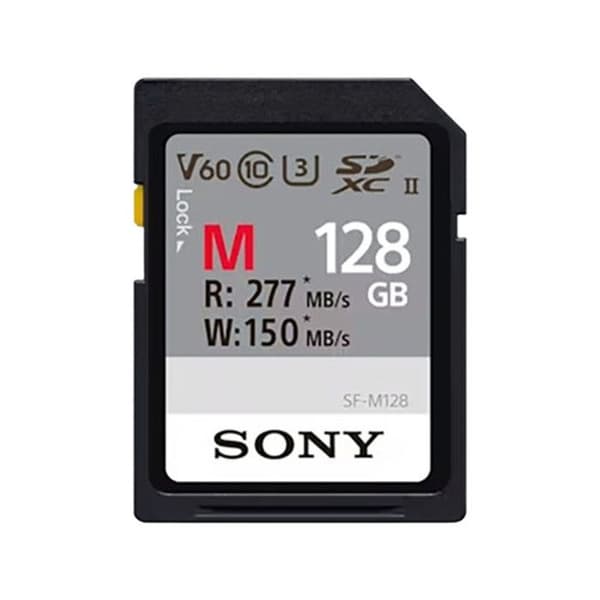 128 GB SDXC UHS-II minneskort - Sony SFM128-T - Klass 10 - 260 MB/s - 100 MB/s