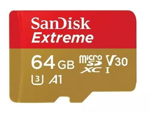 Sandisk Extreme 64GB Micro SD XC Hukommelseskort U3 V30 UHS-I 4K Video A1