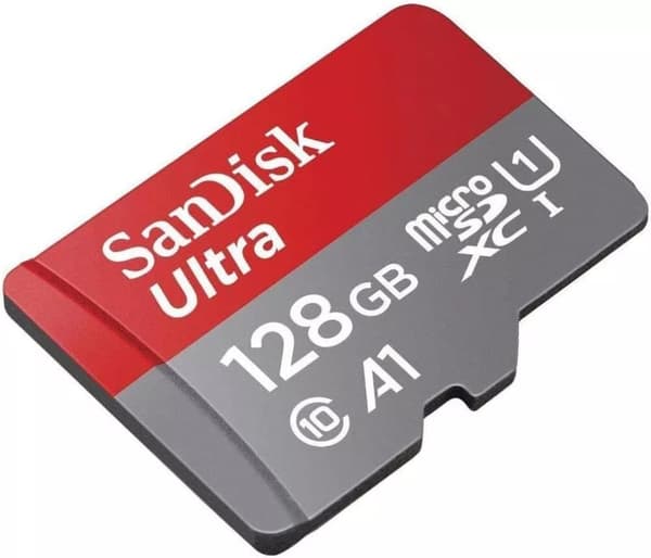 SanDisk Ultra 128GB microSDXC-minneskort A1 upp till 100MB/s, Klass 10, U1
