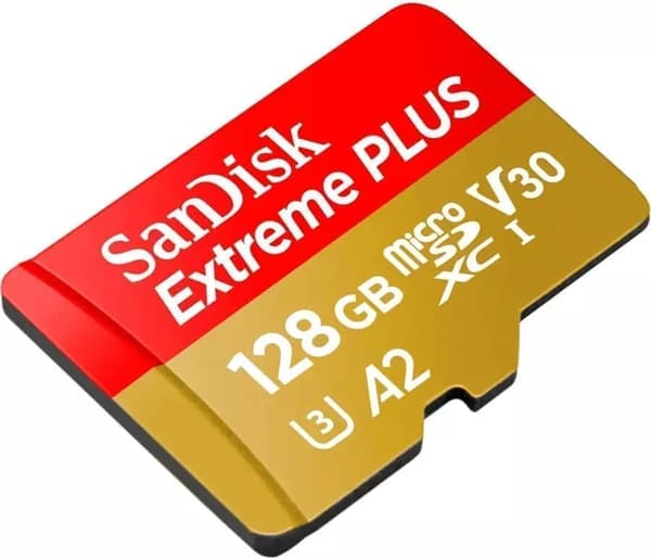 SanDisk 128GB Extreme Plus microSDXC A2, UHS-I Class 10, U3, V30
