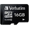 Miniatyrbild 1 av 3: 16 GB Class 10 microSDHC flashminneskort - VERBATIM