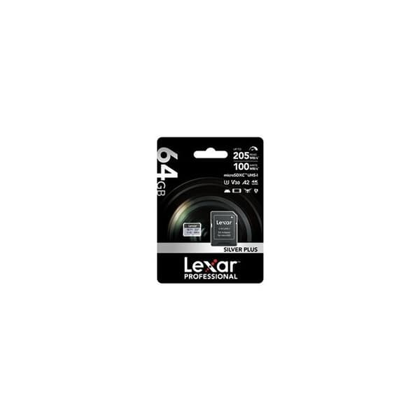 Lexar XC 64GB SILVER PLUS micro SD-minneskort