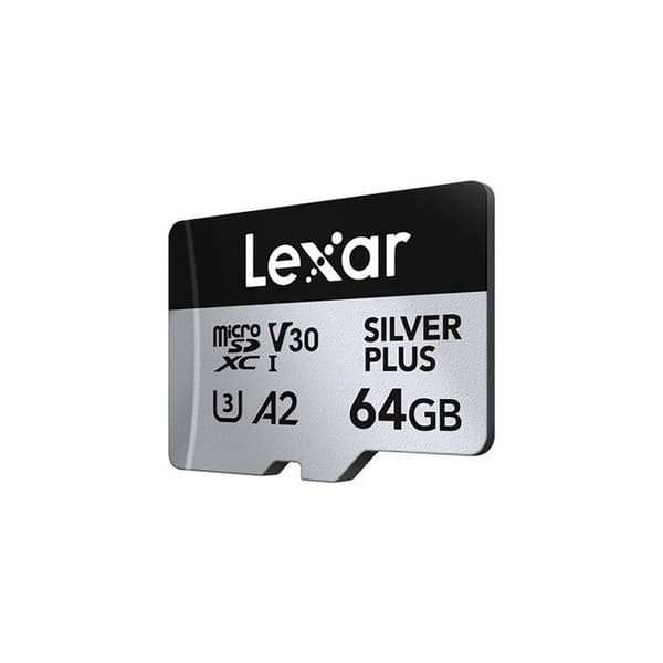 Lexar XC 64GB SILVER PLUS micro SD-minneskort