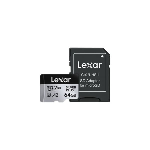 Lexar XC 64GB SILVER PLUS micro SD-minneskort