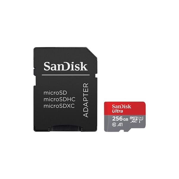 Sandisk Micro SD Memory Card Ultra microSDXC Card 256GB + SD Adapter 150MB/s A1 Class 10 UHS-I