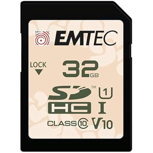 SD Minneskort - EMTEC - ECMSD32GHCU1OR - 32 Go - UHS-I U1 V10 - Vattentålighet IPX7