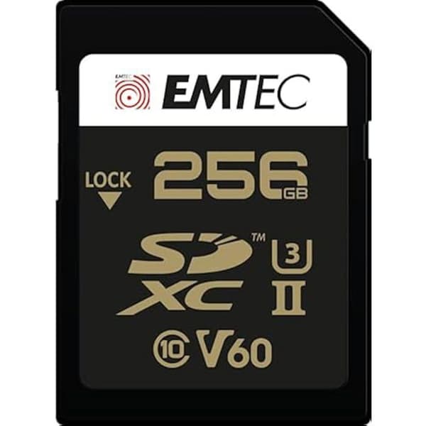 Minneskort - EMTEC - SDXC UHS-II U3 V60 SpeedIN Pro+ - 256 Go - 300 Mo/s - 160 Mo/s
