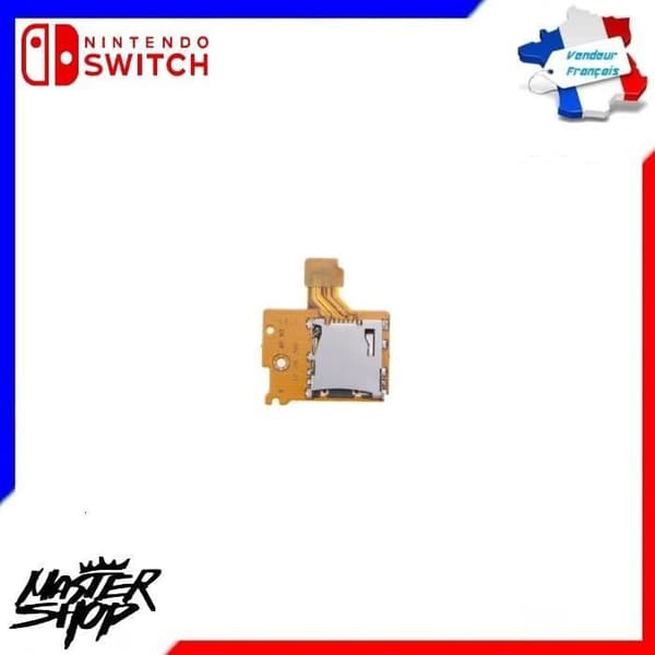 NAPPE INTERNE LECTEUR DE CARTE MÉMOIRE MICRO SD DE LA NINTENDO SWITCH MS47 FR