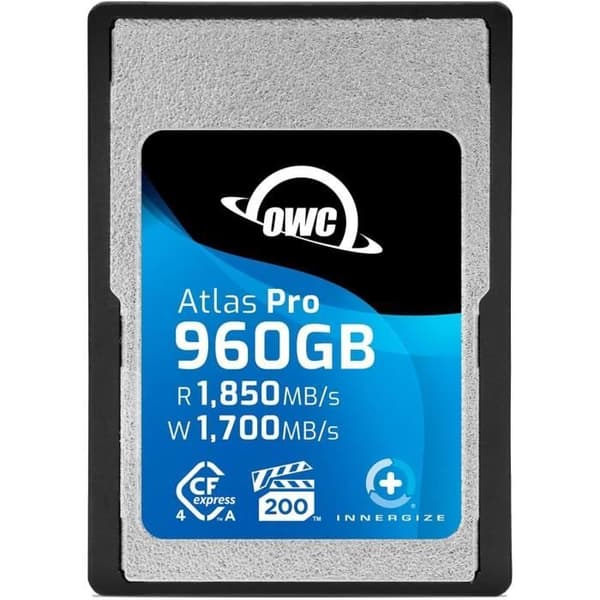 Minneskort - OWC - Atlas Pro - CFexpress 4.0 Typ A - 1850 Mo/s läsning - 1700 Mo/s skrivning - VPG200