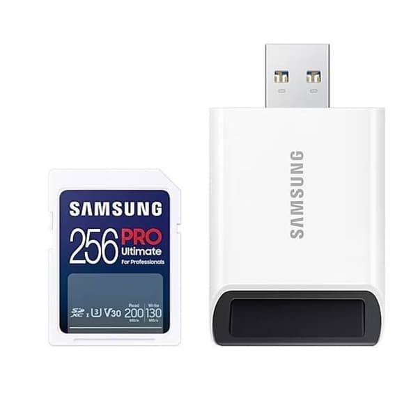Minneskort - Samsung flashminne - MB-SY256SB/WW - SD-kort 256GB SDXC PRO Ultimate (CL10) Reader retail