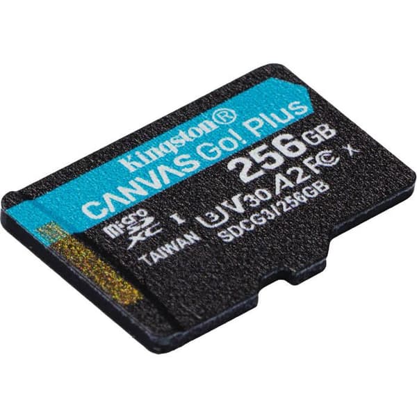 Minneplats - KINGSTON - Canvas Go Plus - 256 Go - Micro SD - Kompatibel med många enheter