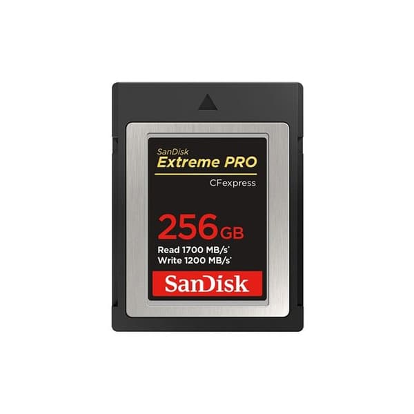 SanDisk SDCFExpress 256GB Extreme Pro 1700MB/s R 1200MB/s W 4x6 minneskort