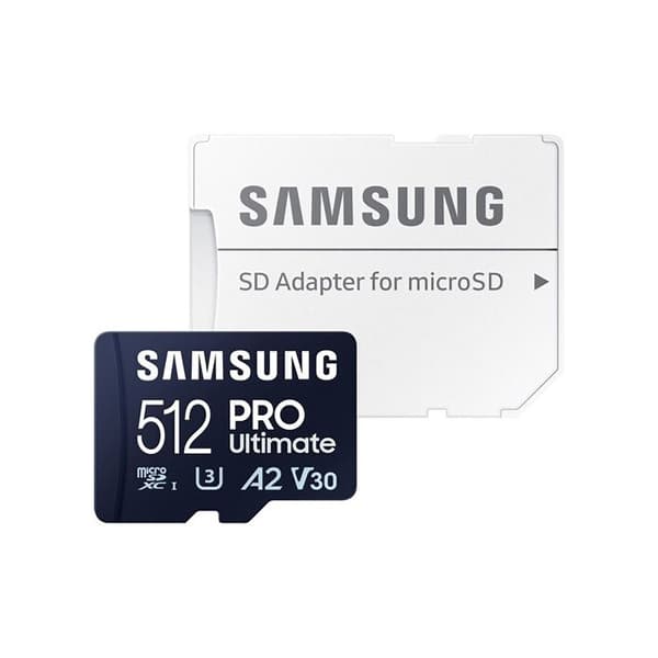 Minneskort micro SD - Samsung - PRO Ultimate - 512Go - UHS-I - 200 Mo/s - 130 Mo/s