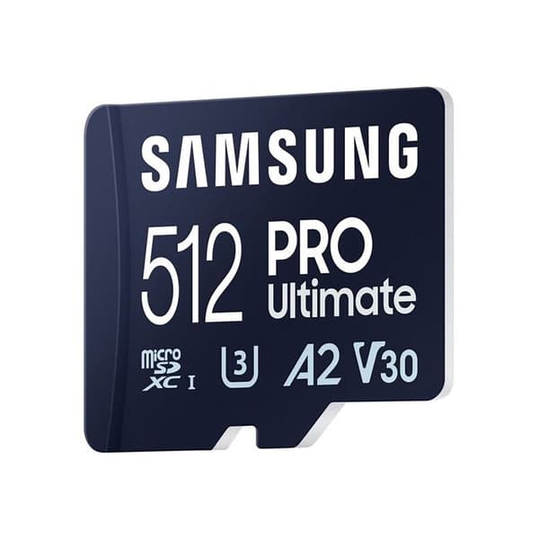 Minneskort micro SD - Samsung - PRO Ultimate - 512Go - UHS-I - 200 Mo/s - 130 Mo/s