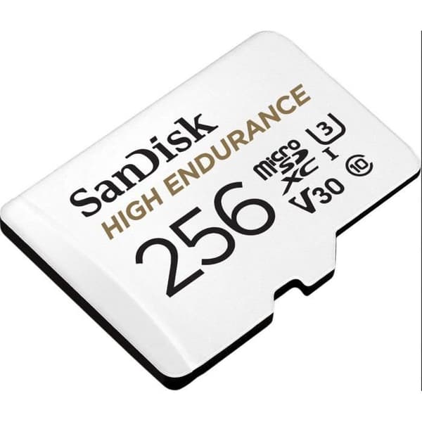 High Endurance flashminneskort - SANDISK - 256 GB - Video Class V30 / UHS-I U3 / Class10