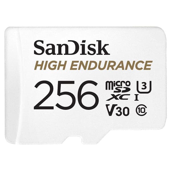 High Endurance flashminneskort - SANDISK - 256 GB - Video Class V30 / UHS-I U3 / Class10