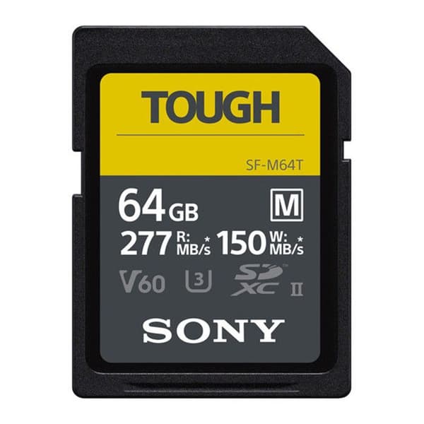 Sony SF-M Series 64GB SDXC UHS-II minneskort - 277MB/s Läshastighet - 150MB/s Skrivhastighet