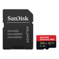 Miniatyrbild 1 av 3: SanDisk Extreme Pro microSDXC 256GB Klass 10 UHS-I U3 V30 200MB/S 140MB/S A2 C10 minneskort