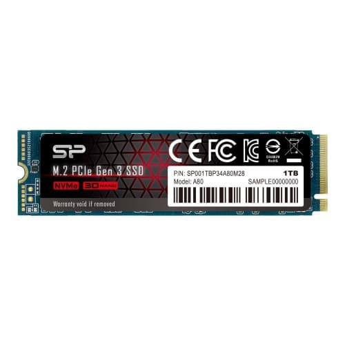 SILICON POWER P34A80 - SSD - 1 TB - PCIe 3.0 x4 (NVMe)
