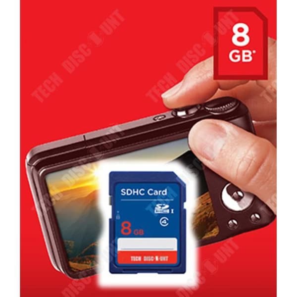 TD® Micro SD-kort 8 GB minneskamera nitendo switch extern mobiltelefon samsung adapter surfplatta smartphone