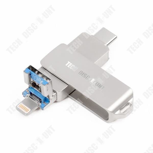 TD® 64GB Flash Drive Triple Play High Speed 3.0 USB för mobiltelefon Tablet Type-C-gränssnitt Mobiltelefondator