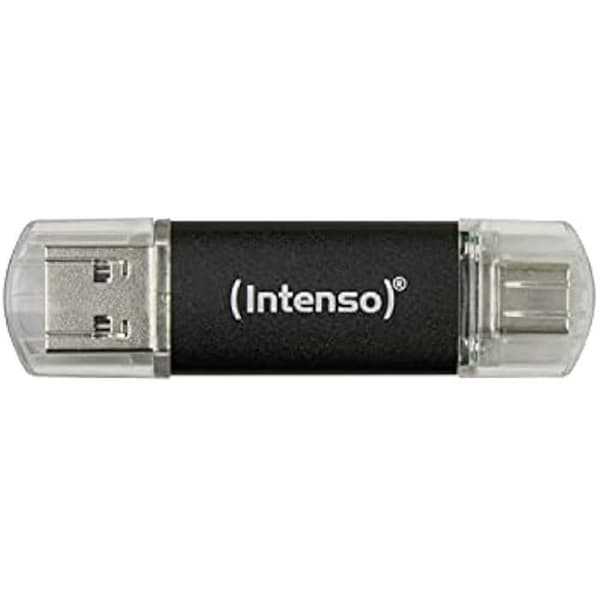 USB-minne - INTENSO - Twist Line - 512 GB - USB 3.2 Gen 1x1 - USB-C och USB-A - 70 MB/s Antracit