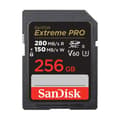 Miniatyrbild 1 av 3: Sandisk Extreme Pro SD-minneskort 256 GB, 280/100MB/s, V60, C10, UHS-II, U3