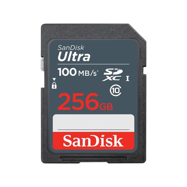 Micro-SD Minneskort med Adapter SanDisk SDSDUNR 256 GB