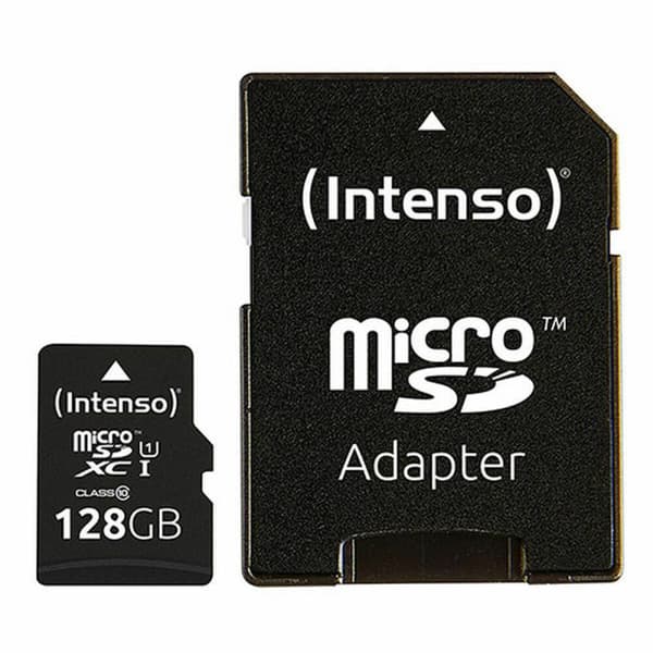 Micro-SD Minneskort med Adapter INTENSO 128 GB 128 GB