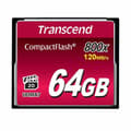 Miniatyrbild 1 av 3: Minneflashkort - TRANSCEND - 64 Go - 800x - CompactFlash
