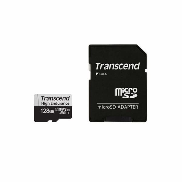 TRANSCEND 128GB 350V UHS-I U1 / Class10 MicroSDXC UHS-I Flash-minneskort