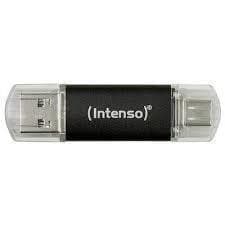 Minnestasjon flash USB3.2/128gb 3539491, Intenso Antrasitt