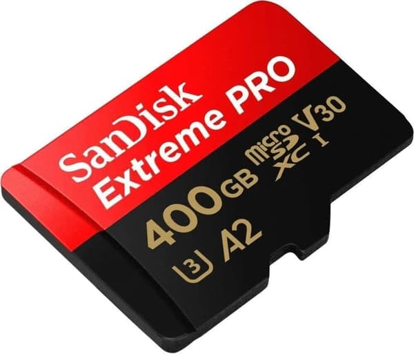 SanDisk Extreme Pro 400 Gt:n MicroSDXC-muistikortti A2-suorituskyvyllä