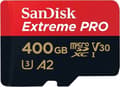 Pikkukuva 1 / 9: SanDisk Extreme Pro 400 Gt:n MicroSDXC-muistikortti A2-suorituskyvyllä