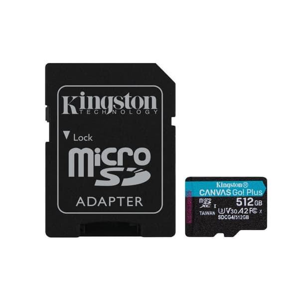Micro-SD Minneskort med Adapter Kingston SDCG4/512GB 512 GB