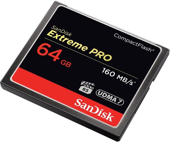 SanDisk Extreme PRO 64GB CompactFlash – 160MB/s VPG-65 UDMA 7