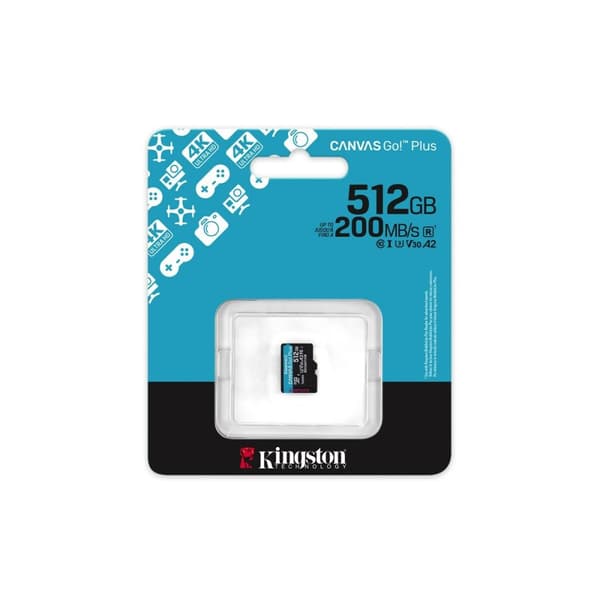 Micro-SD Minneskort med Adapter Kingston SDCG4/512GBSP 512 GB