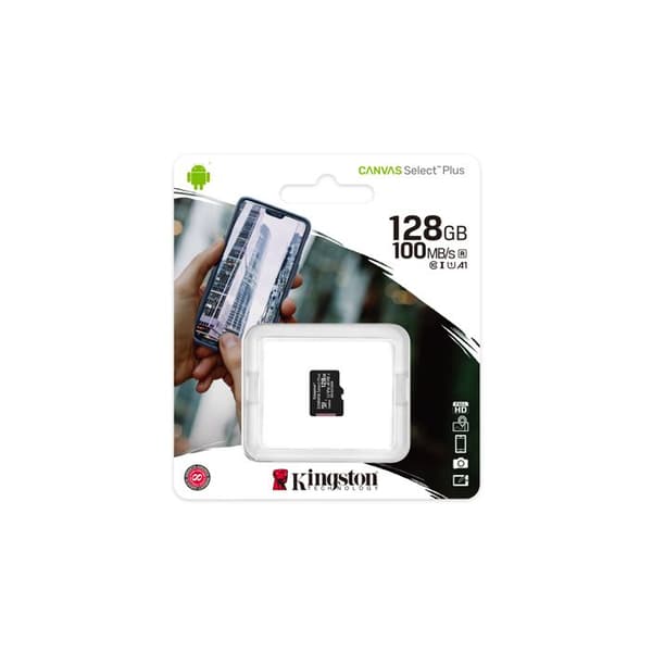 Kingston Technology Canvas Select Plus flashminne 128 GB MicroSDXC Class 10 UHS-I (128 GB MICROSDXC CANVAS SELECT - 128 GB, mikro