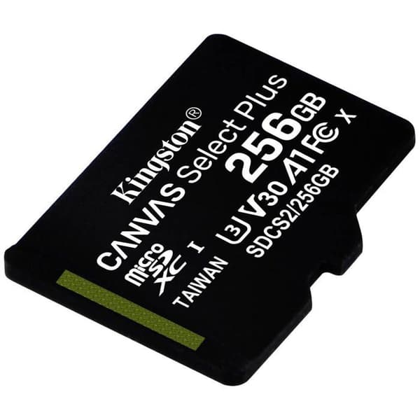 Kingston Technology Canvas Select Plus flashminne 256 GB MicroSDXC Class 10 UHS-I (256 GB MICROSDXC CANVAS SELECT - 100R A1 C10