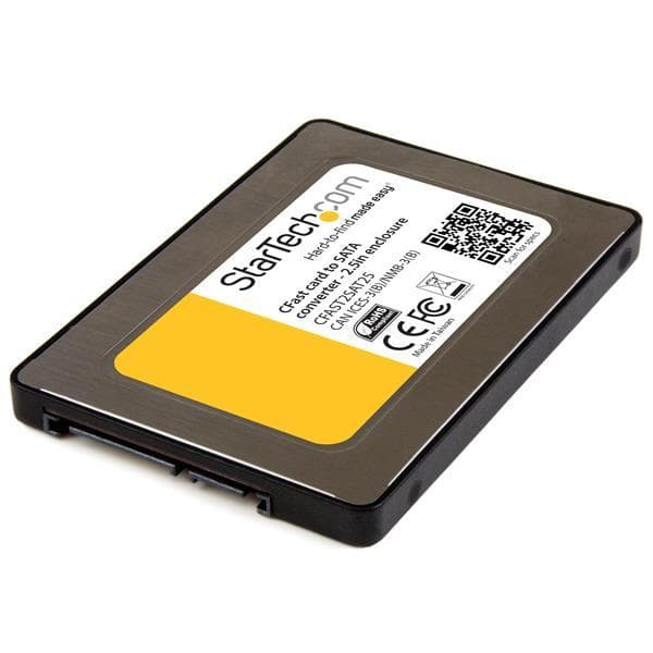 StarTech CFast-kort till SATA-adapter med 2,5 tums hölje Svart, Silver