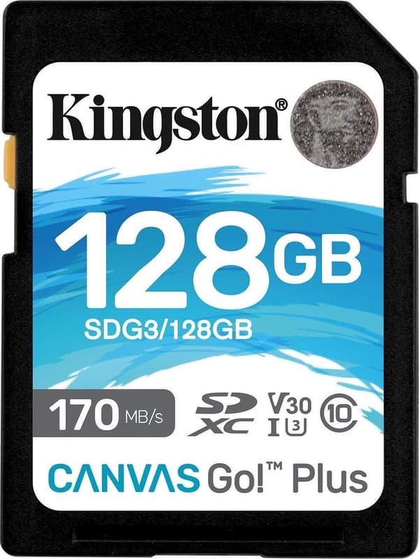 Kingston Technology Canvas Go! Plus Flash-muisti 128 Gt SD Class 10 UHS-I
