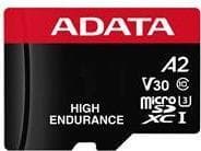 ADATA High Endurance - Flash-hukommelseskort (microSDXC til SD-adapter inkluderet) - 64GB - A2 / Video Class V30 / UHS-I U3 / Class10 - microSDXC UHS-