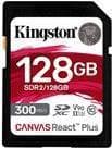 KINGSTON 128GB Canvas React Plus SDXC UHS-II 300R/260W U3 V90 för Full HD/4K/8K (SDR2/128GB)